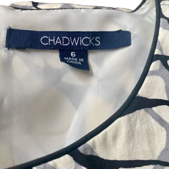 Chadwick’s Sleeveless  Fully Lined MIDI Dress in a great neutral pattern. - Picture 5 of 5
